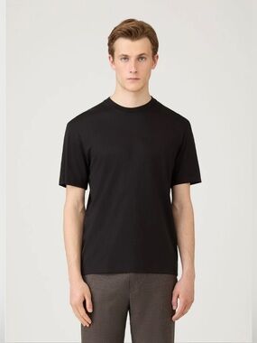 Sunspel Classic Crew Neck Black T-Shirt Made in England